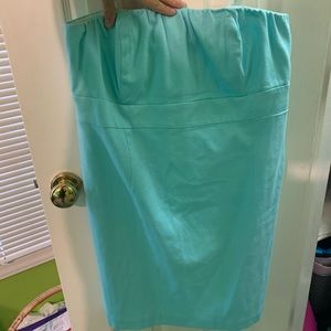 Blue Strapless Vineyard Vines Dress